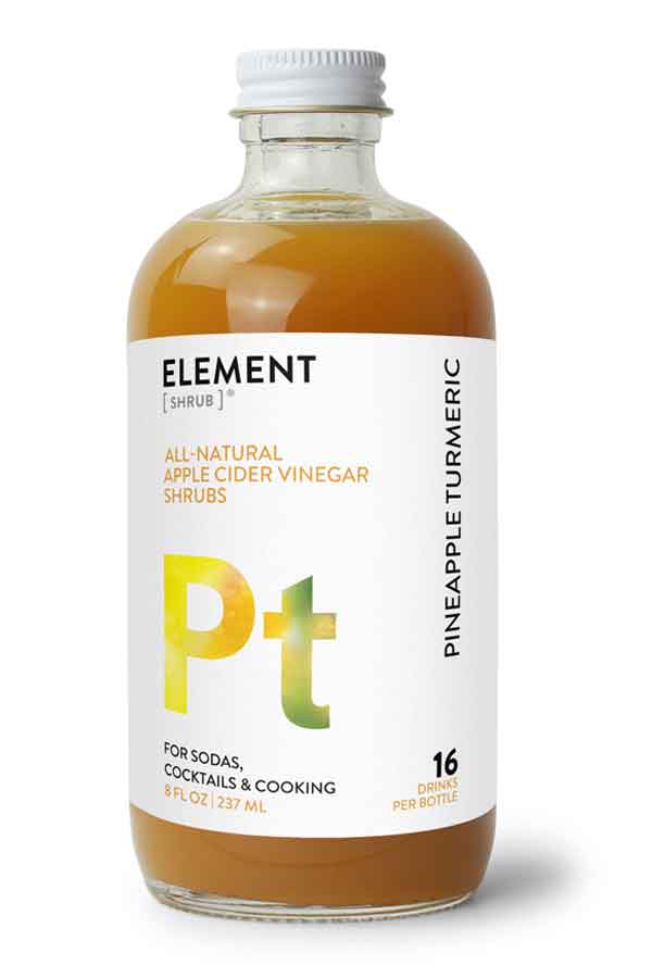 Pineapple Tumeric (Pt) Element Shrub (8 oz)
